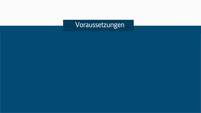 Voraussetzungen für bestimmte Fördertatbestände Voraussetzungen für bestimmte Fördertatbestände